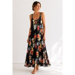johnny was juliet tiered maxi dress Johnny Was Juliet Tiered Silk Maxi Dress In Multi - 55% Off